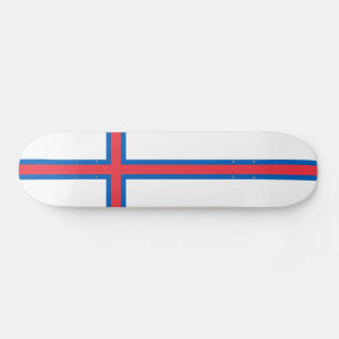 Skateboard Drapeau des îles Féroé