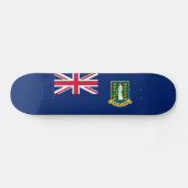 Skateboard Drapeau des îles Vierges britanniques (Horz)