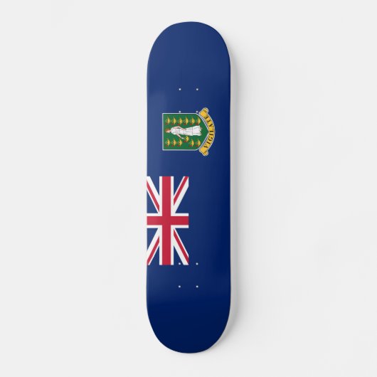 Skateboard Drapeau des îles Vierges britanniques (Recto)