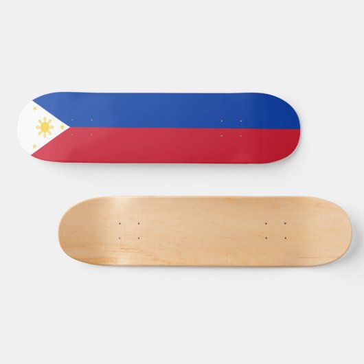 Skateboard drapeau des Philippines (Horz)