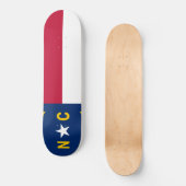 Skateboard Drapeau d'état de la Caroline du Nord (Recto)