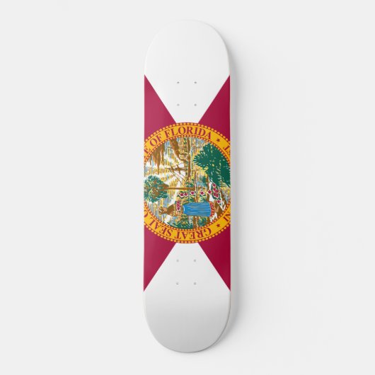 Skateboard Drapeau d'état de la Floride (Recto)