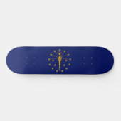 Skateboard Drapeau d'État de l'Indiana (Horz)