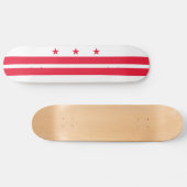 Skateboard Drapeau d'État de Washington DC (Horz)