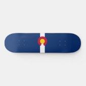 Skateboard Drapeau d'Etat du Colorado (Horz)