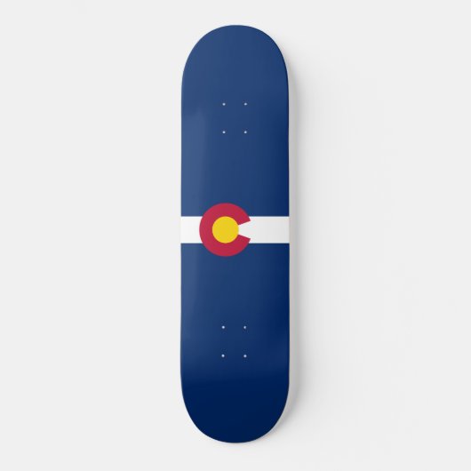 Skateboard Drapeau d'Etat du Colorado (Recto)