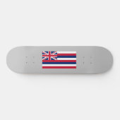 Skateboard Drapeau d'Hawaï (État des États-Unis) (Horz)