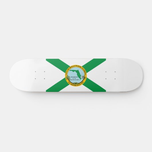 Skateboard Drapeau d'Hollywood, Floride (Horz)