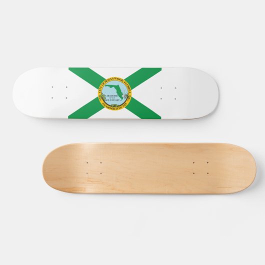 Skateboard Drapeau d'Hollywood, Floride (Horz)