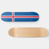 Skateboard Drapeau d'Islande (Horz)