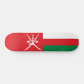Skateboard Drapeau d'Oman (Horz)
