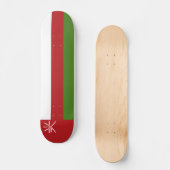 Skateboard Drapeau d'Oman (Recto)