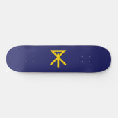 Skateboard Drapeau d'Osaka (Japon) (Horz)