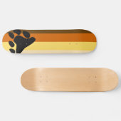Skateboard Drapeau d'ours et de gay pride de la Communauté (Horz)