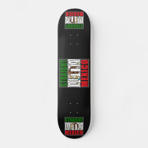 Skateboard Drapeau Droit devant le Mexique