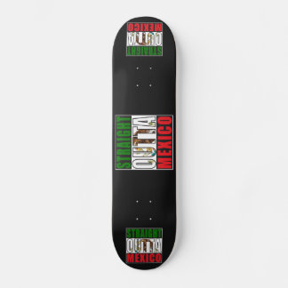 Skateboard Drapeau Droit devant le Mexique
