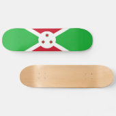 Skateboard Drapeau du Burundi patriotique (Horz)