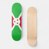 Skateboard Drapeau du Burundi patriotique (Recto)