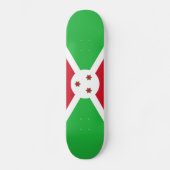 Skateboard Drapeau du Burundi patriotique (Recto)