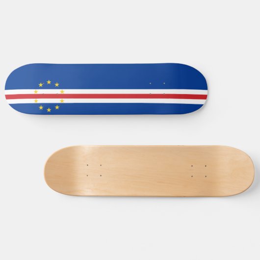 Skateboard Drapeau du Cap-Vert (Horz)