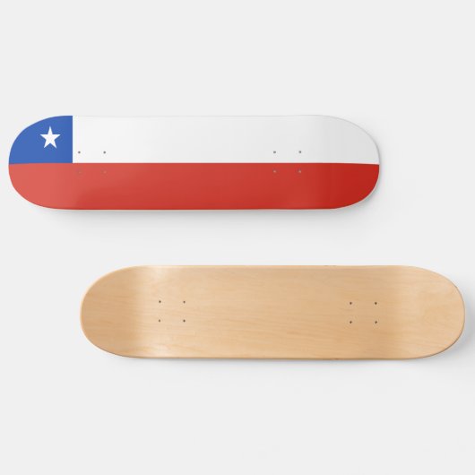 Skateboard Drapeau du Chili (Horz)