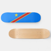 Skateboard Drapeau du Congo Kinshasa (Horz)