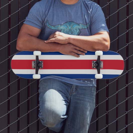 Skateboard Drapeau du Costa Rica (Extérieur 3)