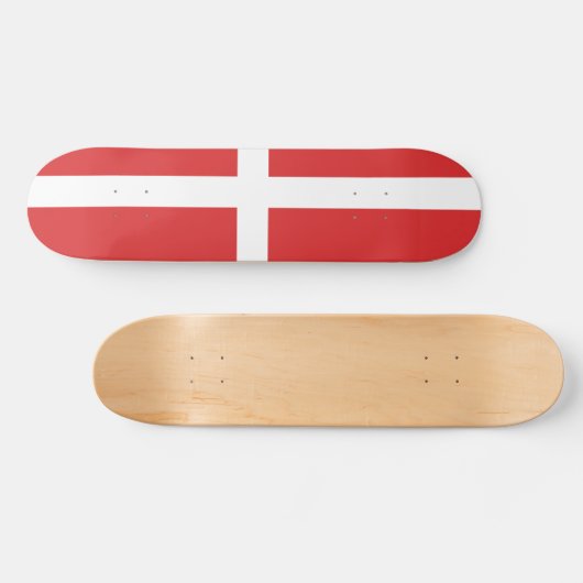 Skateboard Drapeau du Danemark (Horz)