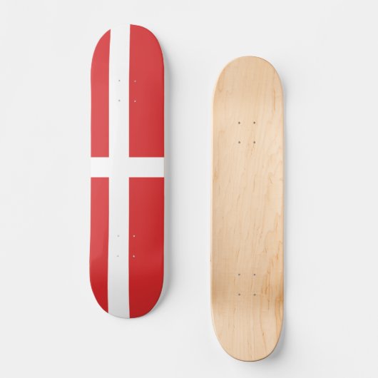 Skateboard Drapeau du Danemark (Recto)