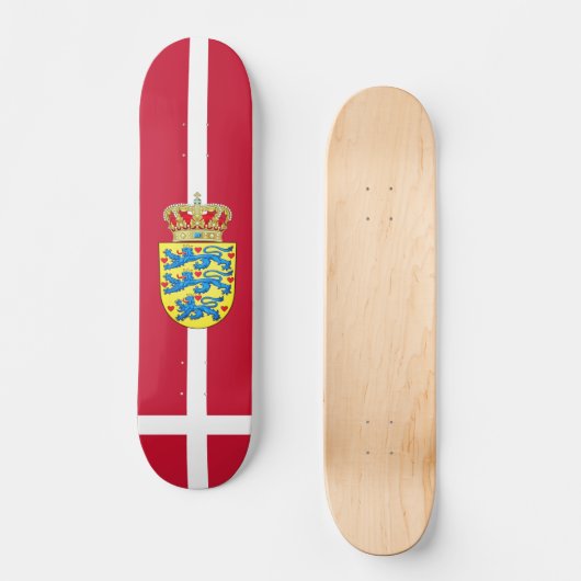 Skateboard Drapeau du Danemark (Recto)
