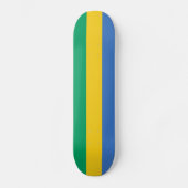Skateboard Drapeau du Gabon patriotique (Recto)