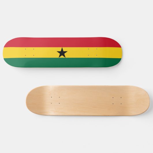 Skateboard Drapeau du Ghana (Horz)