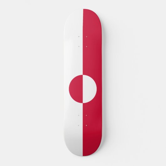 Skateboard Drapeau du Groenland (Recto)