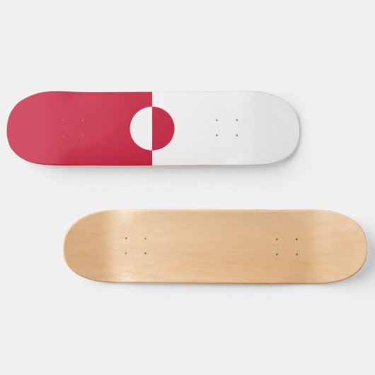 Skateboard Drapeau du Groenland (Horz)