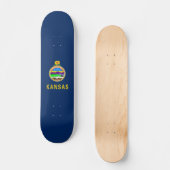 Skateboard Drapeau du Kansas (Recto)