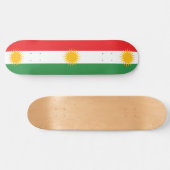 Skateboard Drapeau du Kurdistan (Horz)