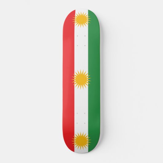 Skateboard Drapeau du Kurdistan (Recto)
