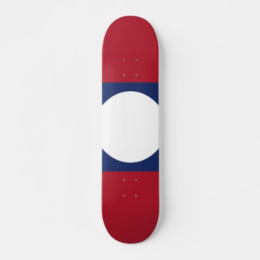 Skateboard Drapeau du Laos (Devant)