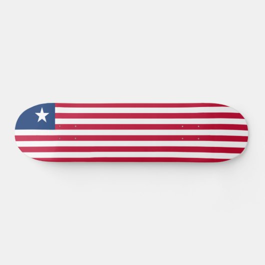 Skateboard Drapeau du Libéria (Horz)