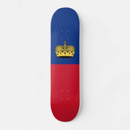 Skateboard Drapeau du Liechtenstein (Recto)