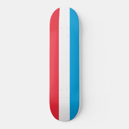 Skateboard Drapeau du Luxembourg (Recto)