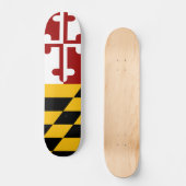 Skateboard Drapeau du Maryland (Recto)