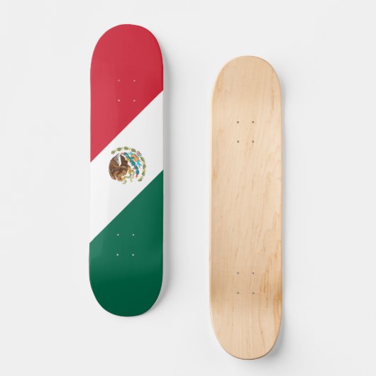Skateboard Drapeau du Mexique (Recto)