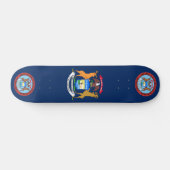 Skateboard Drapeau du Michigan (Horz)