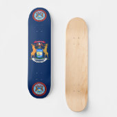 Skateboard Drapeau du Michigan (Recto)