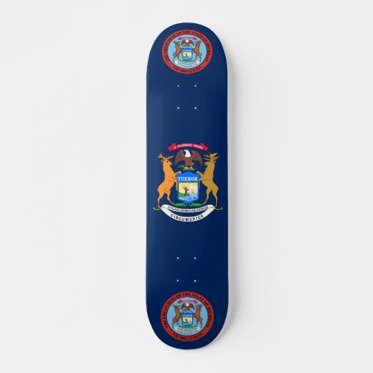 Skateboard Drapeau du Michigan (Devant)