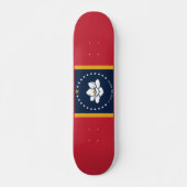 Skateboard Drapeau du Mississippi (Devant)