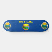 Skateboard Drapeau du Montana (Horz)