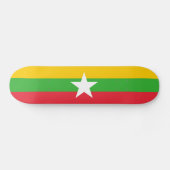 Skateboard Drapeau du Myanmar (Horz)