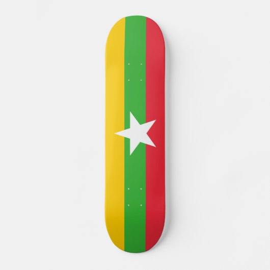 Skateboard Drapeau du Myanmar (Recto)